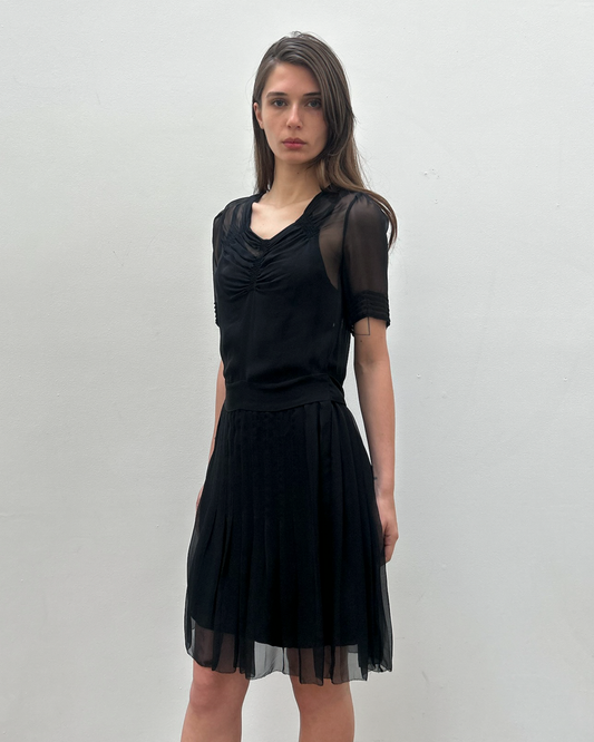 Balenciaga by Nicolas Ghesquière Silk Chiffon Dress