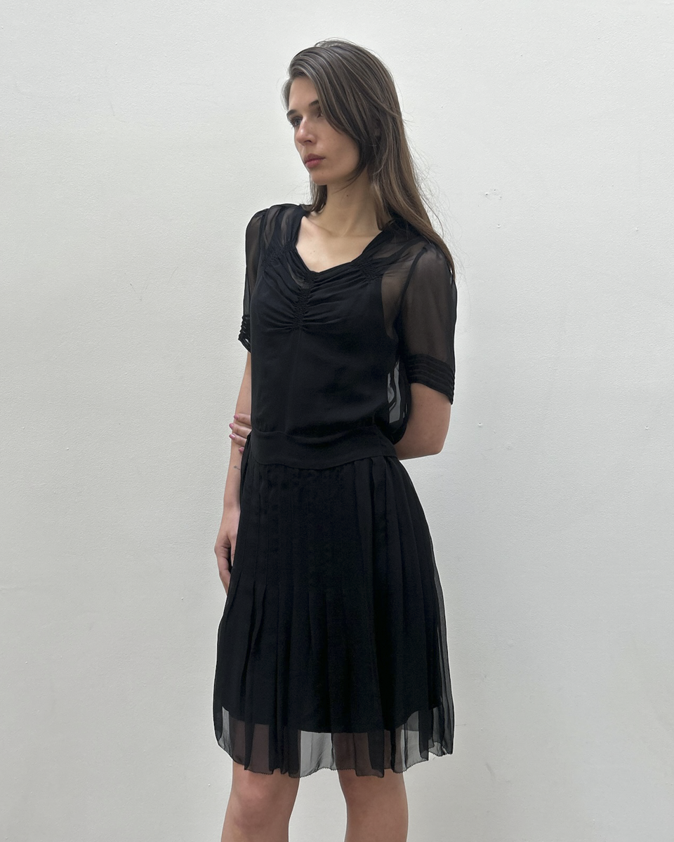 Balenciaga by Nicolas Ghesquière Silk Chiffon Dress