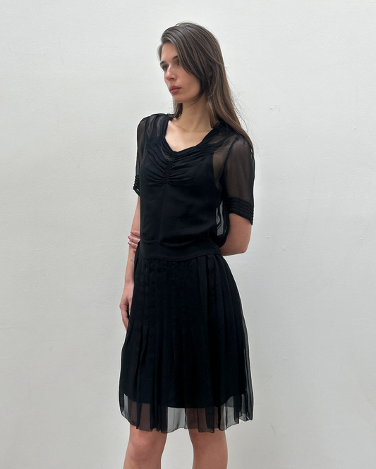 Balenciaga by Nicolas Ghesquière Silk Chiffon Dress