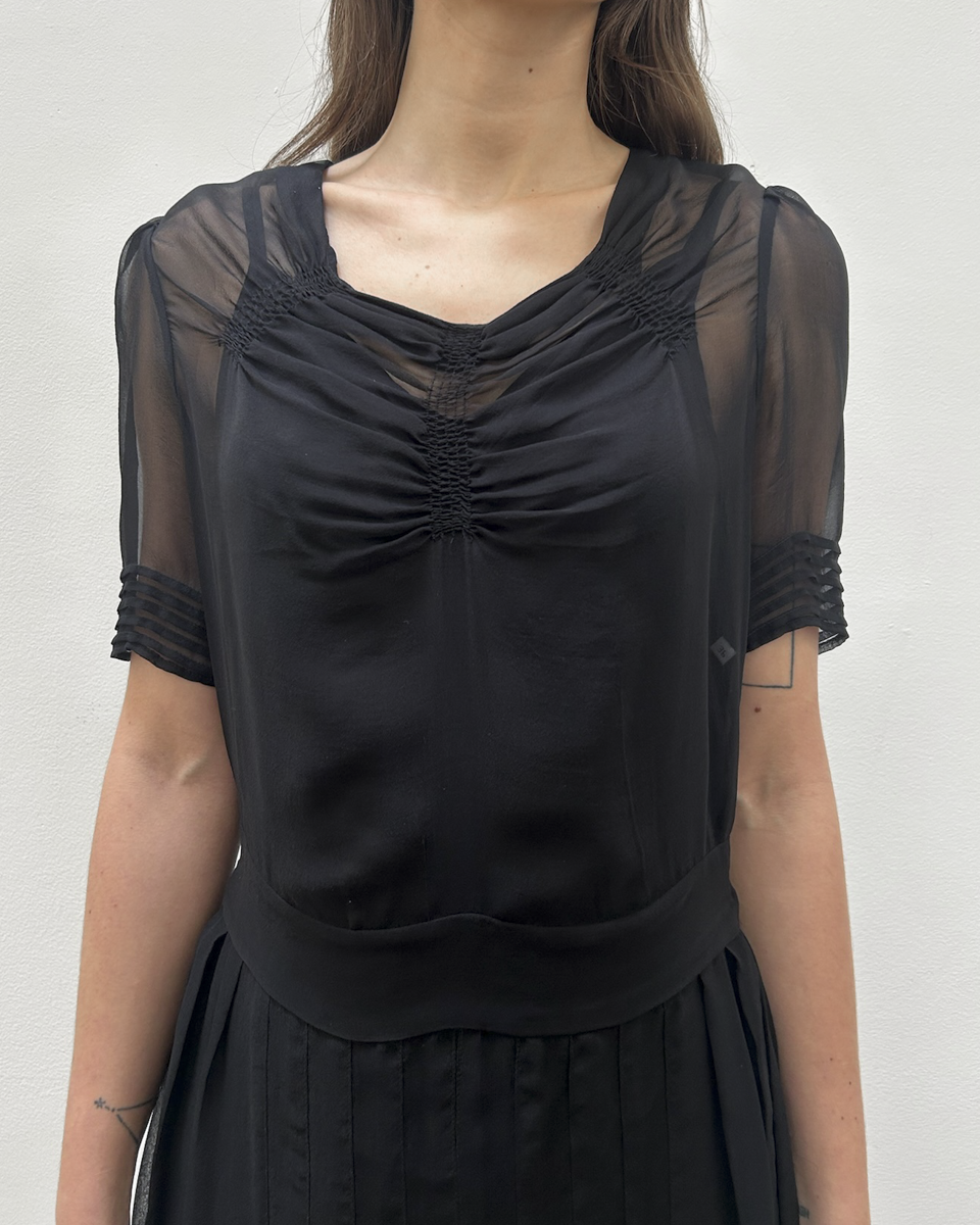 Balenciaga by Nicolas Ghesquière Silk Chiffon Dress