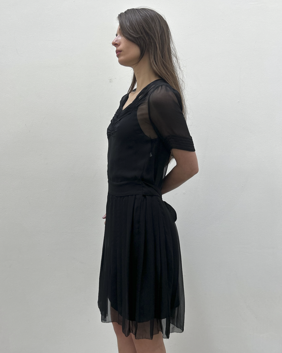 Balenciaga by Nicolas Ghesquière Silk Chiffon Dress