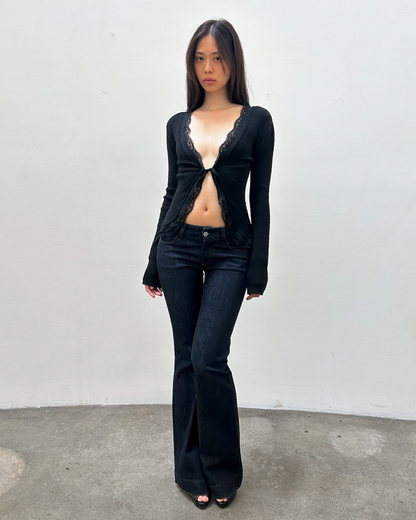 Morgan de Toi Lace Cardigan
