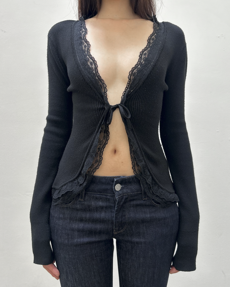 Morgan de Toi Lace Cardigan