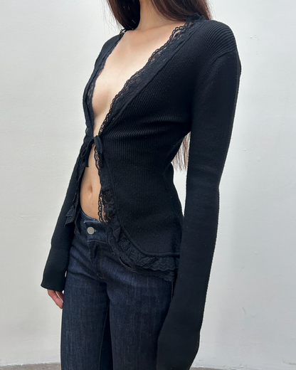 Morgan de Toi Lace Cardigan