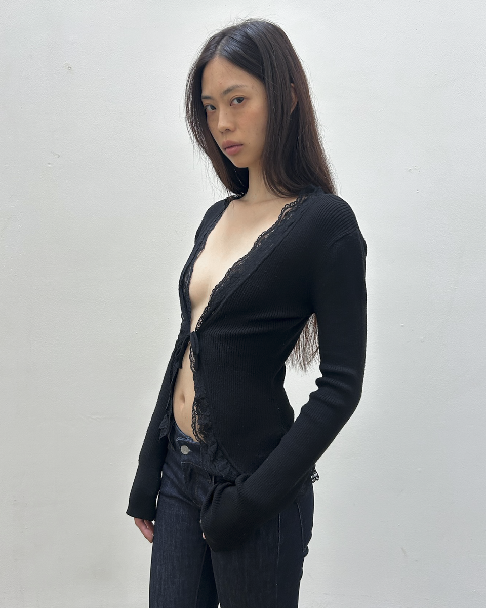 Morgan de Toi Lace Cardigan