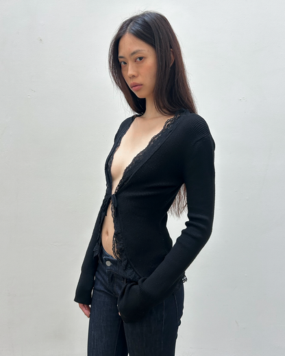 Morgan de Toi Lace Cardigan