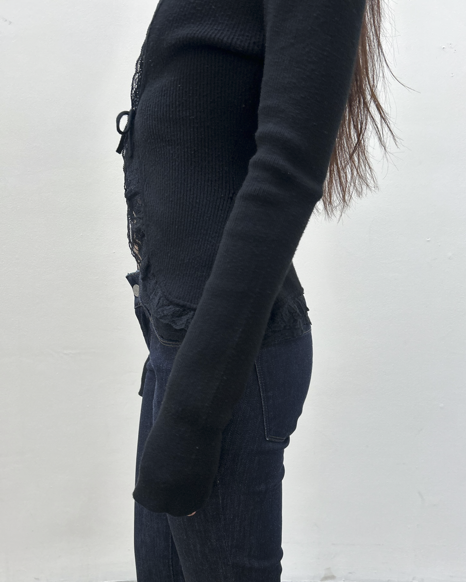Morgan de Toi Lace Cardigan