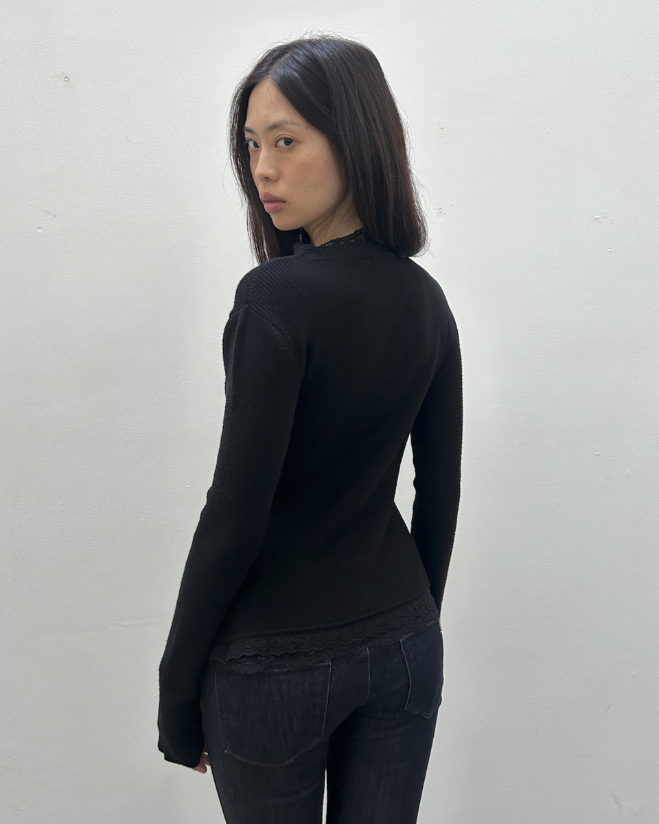 Morgan de Toi Lace Cardigan