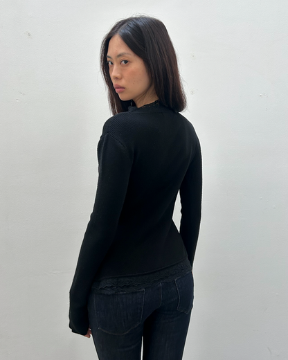 Morgan de Toi Lace Cardigan