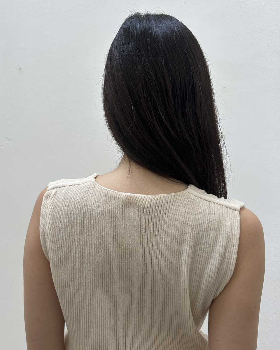 Chloé SS2014 Ribbed V-Neck Top
