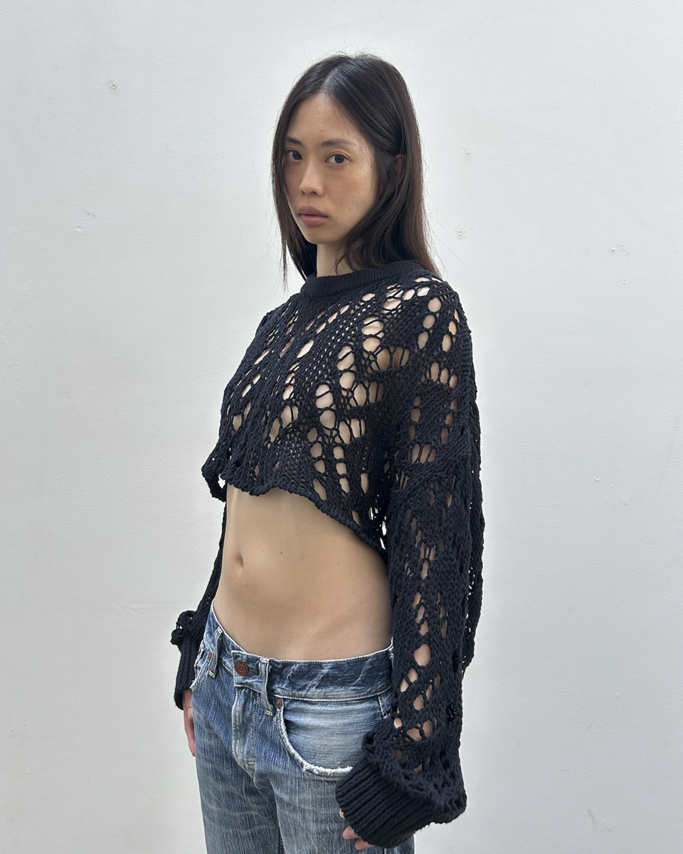 Y's Yohji Yamamoto Open Weave Bolero