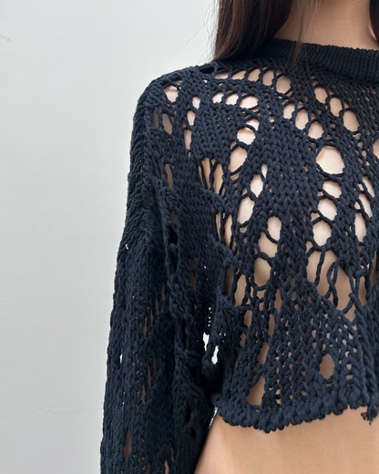 Y's Yohji Yamamoto Open Weave Bolero