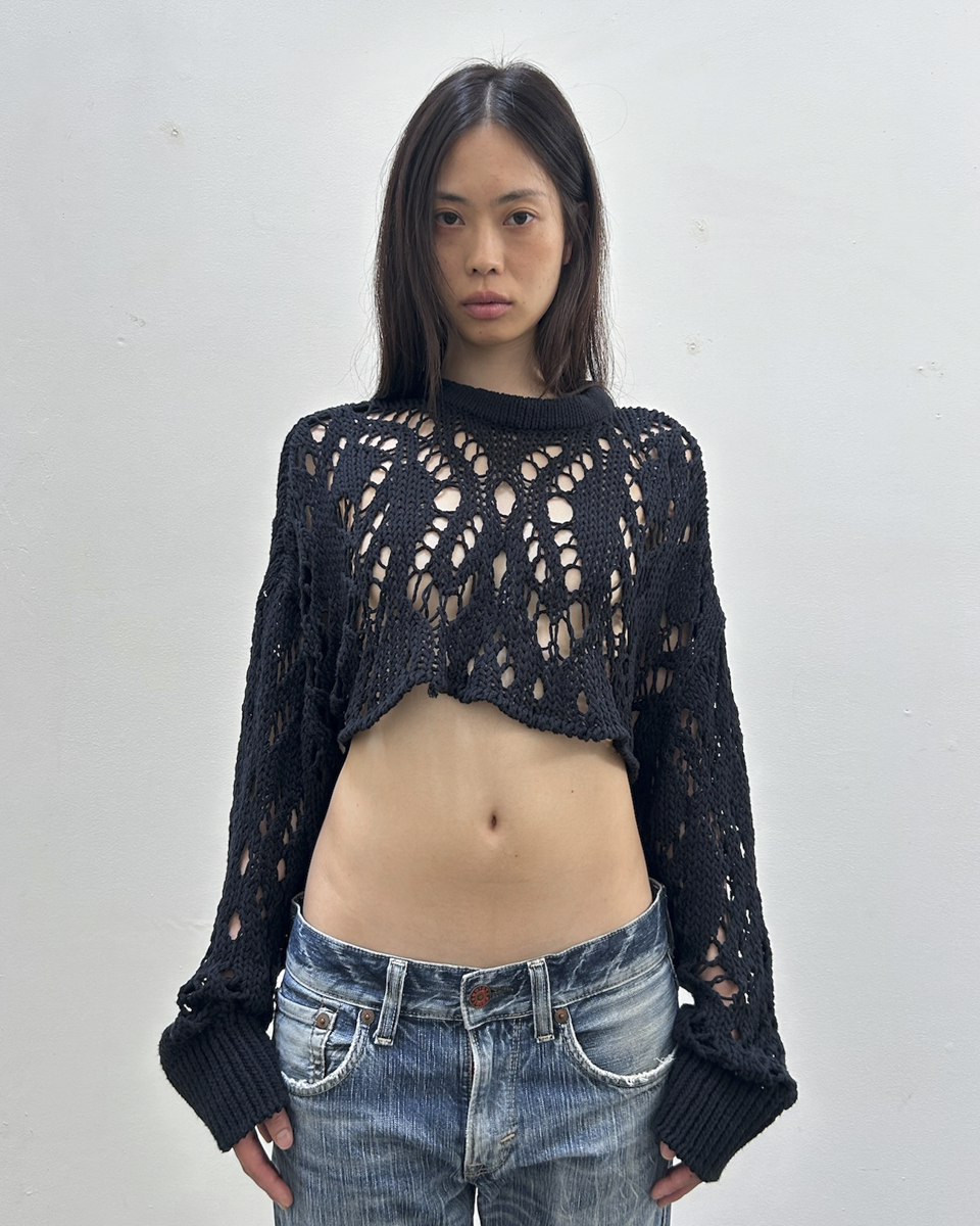 Y's Yohji Yamamoto Open Weave Bolero