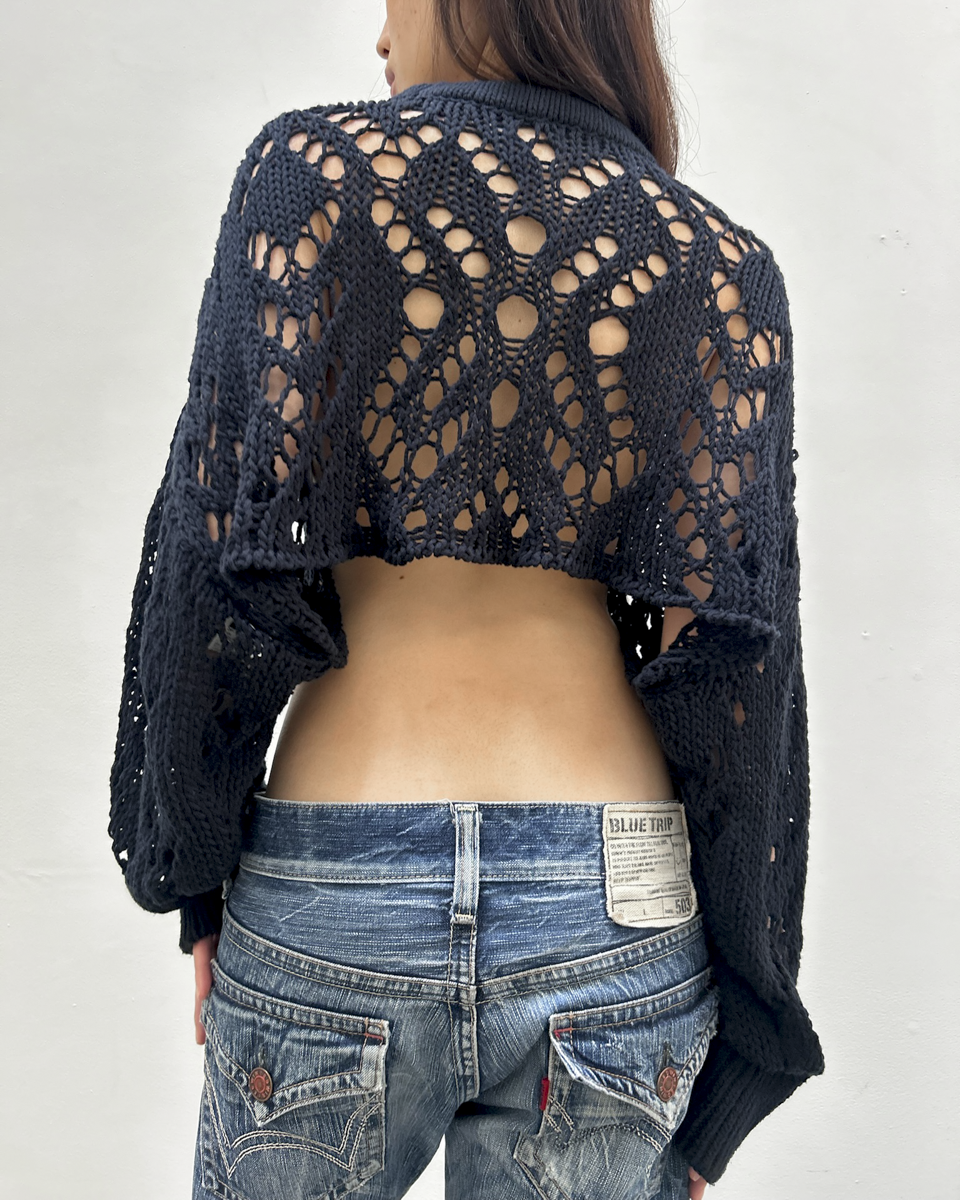 Y's Yohji Yamamoto Open Weave Bolero