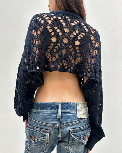 Y's Yohji Yamamoto Open Weave Bolero