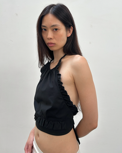RED Valentino Ruffle Halter Top