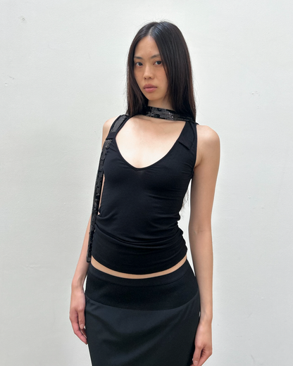 Sisley Sequin Tie Top