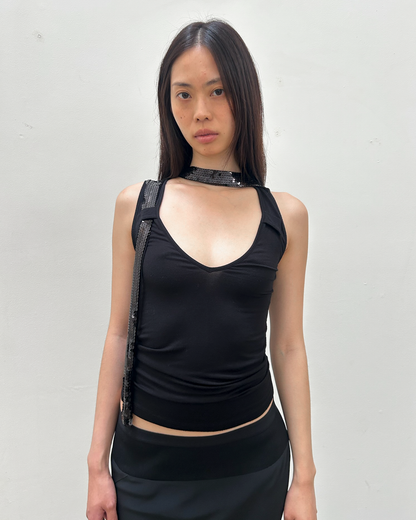 Sisley Sequin Tie Top