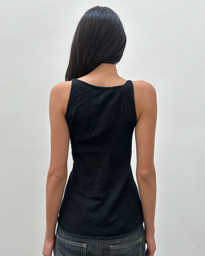 Y's Yohji Yamamoto Ruched Tank