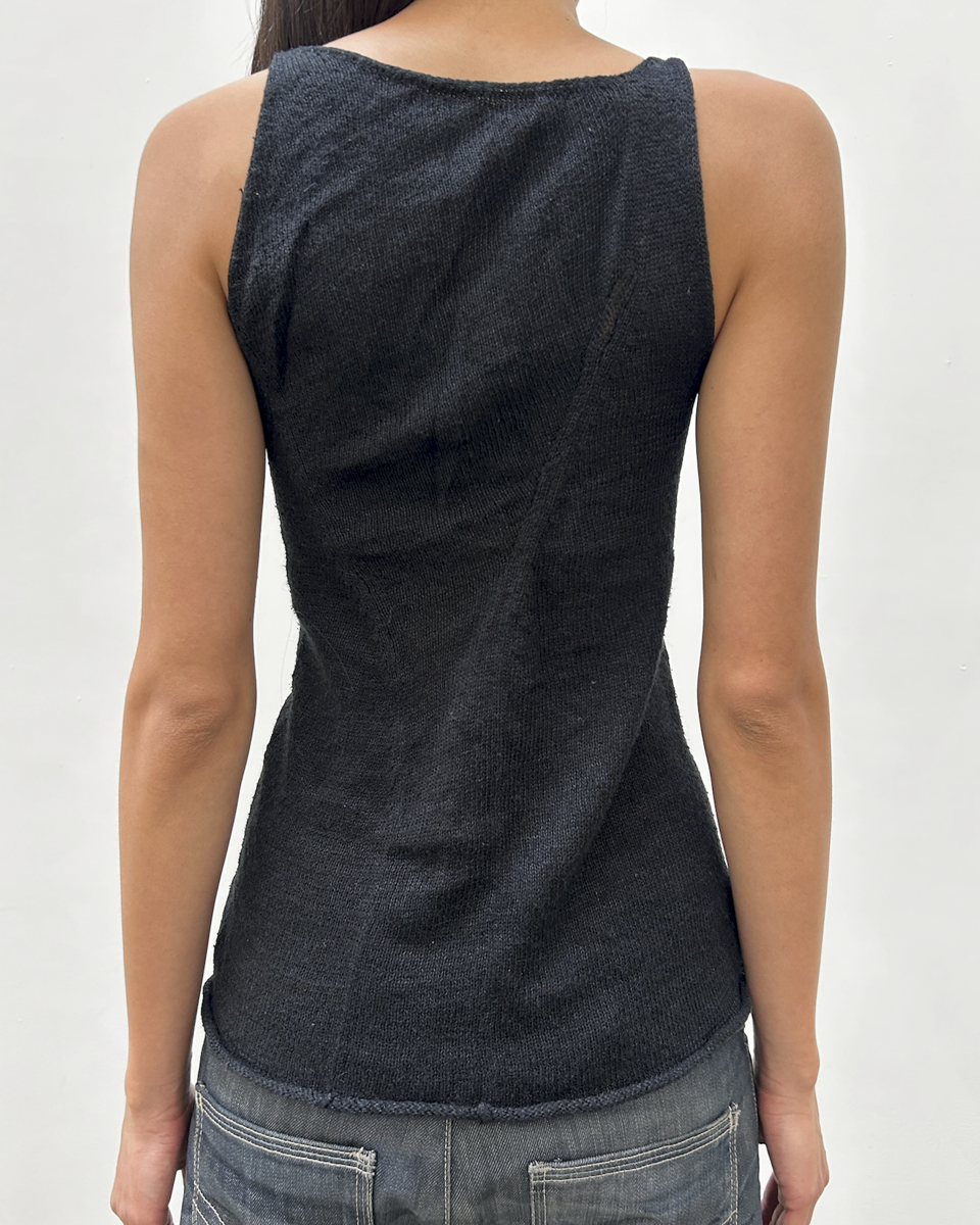 Y's Yohji Yamamoto Ruched Tank