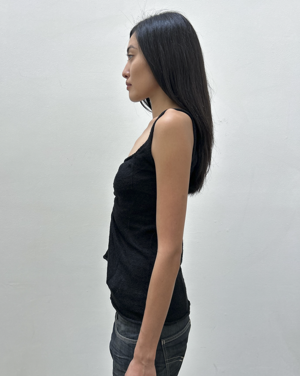Y's Yohji Yamamoto Ruched Tank