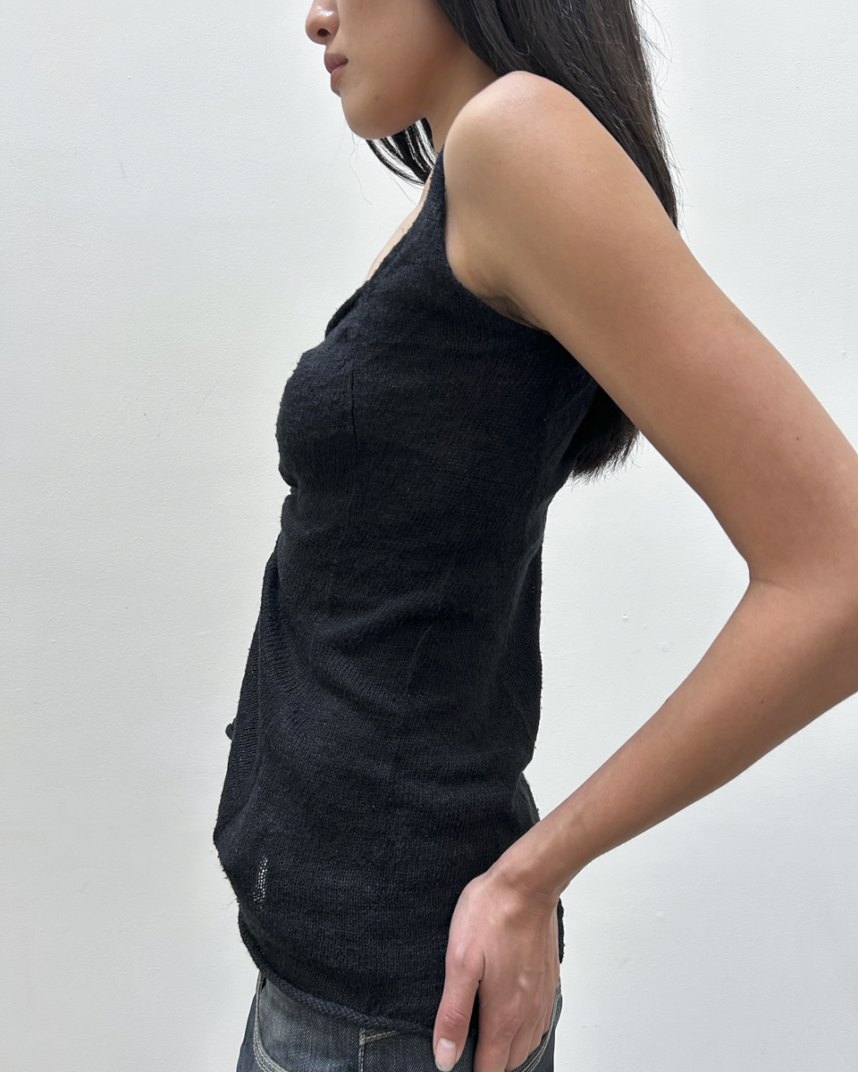 Y's Yohji Yamamoto Ruched Tank