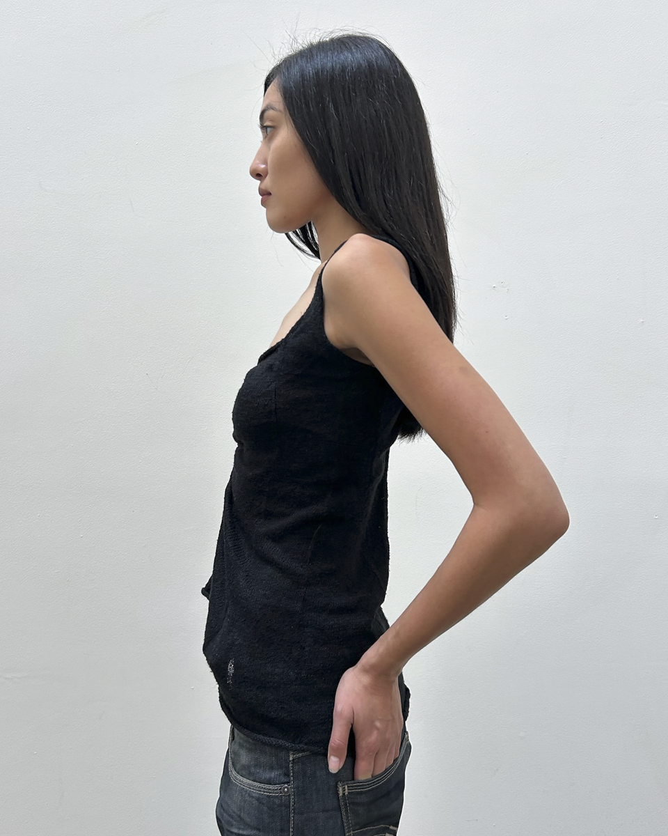 Y's Yohji Yamamoto Ruched Tank