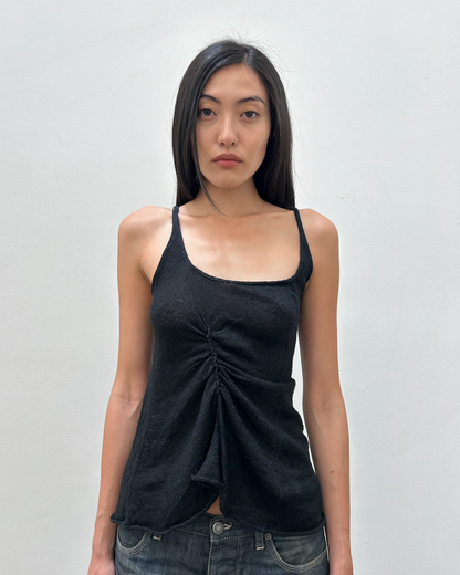 Y's Yohji Yamamoto Ruched Tank