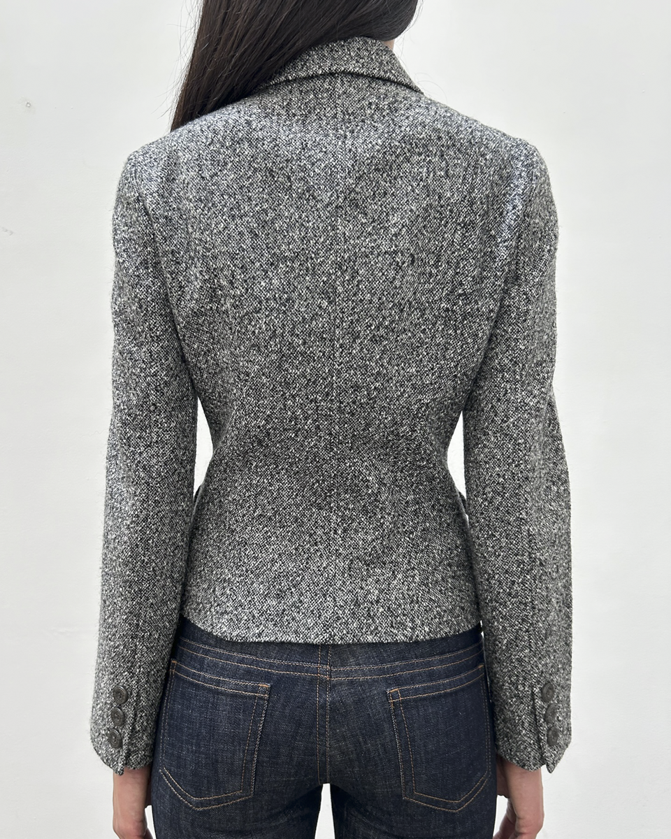 Burberry Tweed Double-Breasted Jacket
