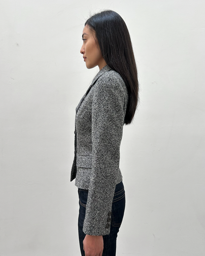 Burberry Tweed Double-Breasted Jacket
