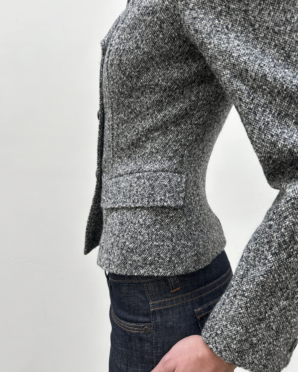 Burberry Tweed Double-Breasted Jacket