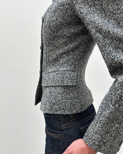Burberry Tweed Double-Breasted Jacket