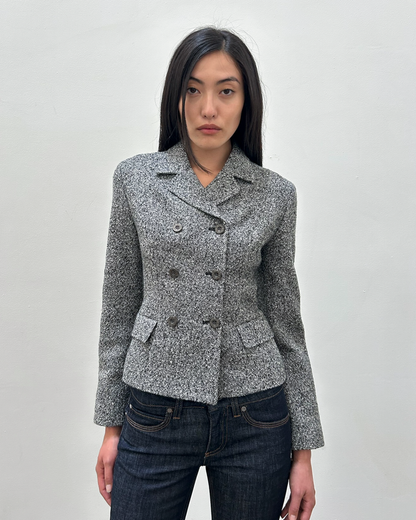 Burberry Tweed Double-Breasted Jacket