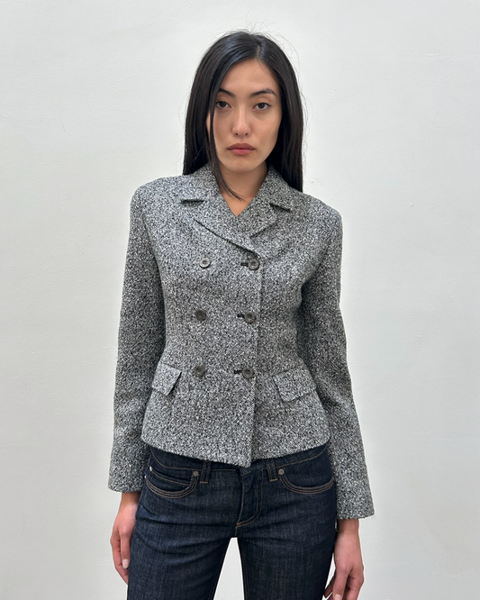 Burberry Tweed Double-Breasted Jacket