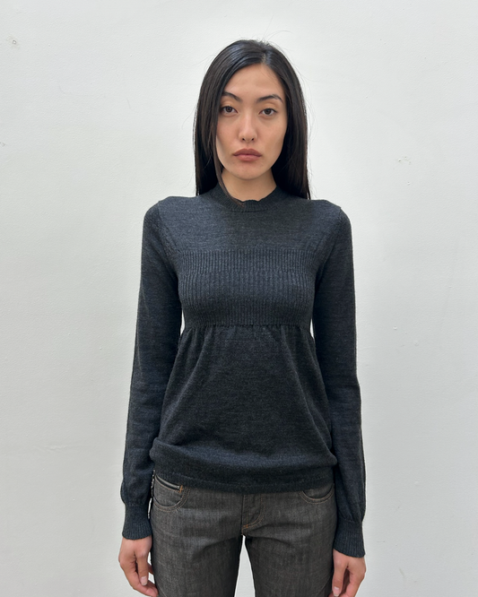 Junya Watanabe Comme des Garçons FW2005 Gathered Waist Knit