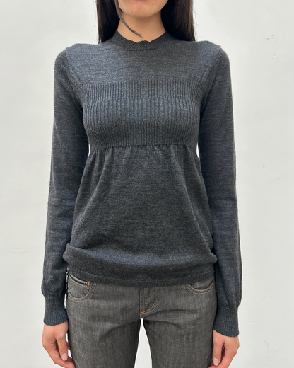 Junya Watanabe Comme des Garçons FW2005 Gathered Waist Knit