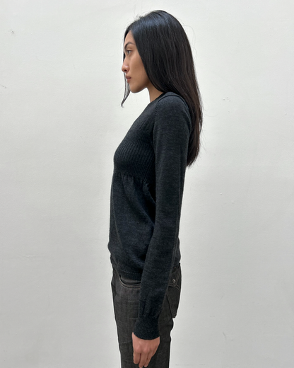 Junya Watanabe Comme des Garçons FW2005 Gathered Waist Knit