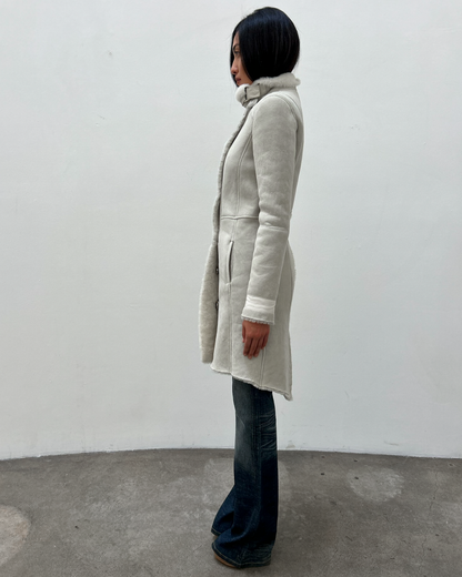 Patrizia Pepe Mouton Shearling Coat