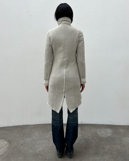 Patrizia Pepe Mouton Shearling Coat