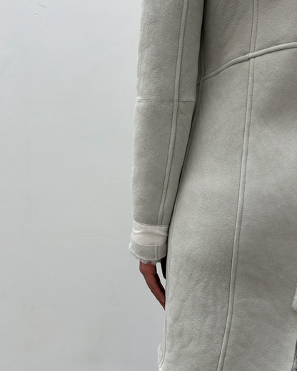 Patrizia Pepe Mouton Shearling Coat