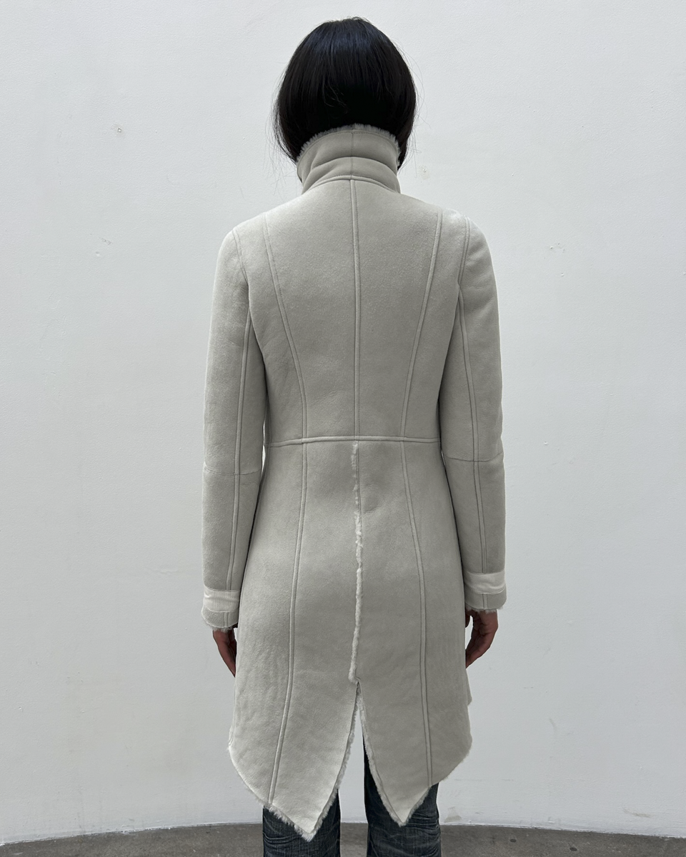 Patrizia Pepe Mouton Shearling Coat