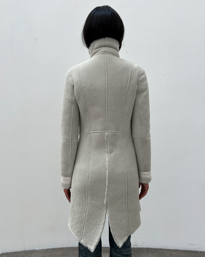 Patrizia Pepe Mouton Shearling Coat