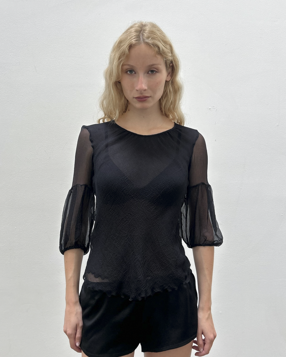 Emporio Armani Sheer Silk Blouse