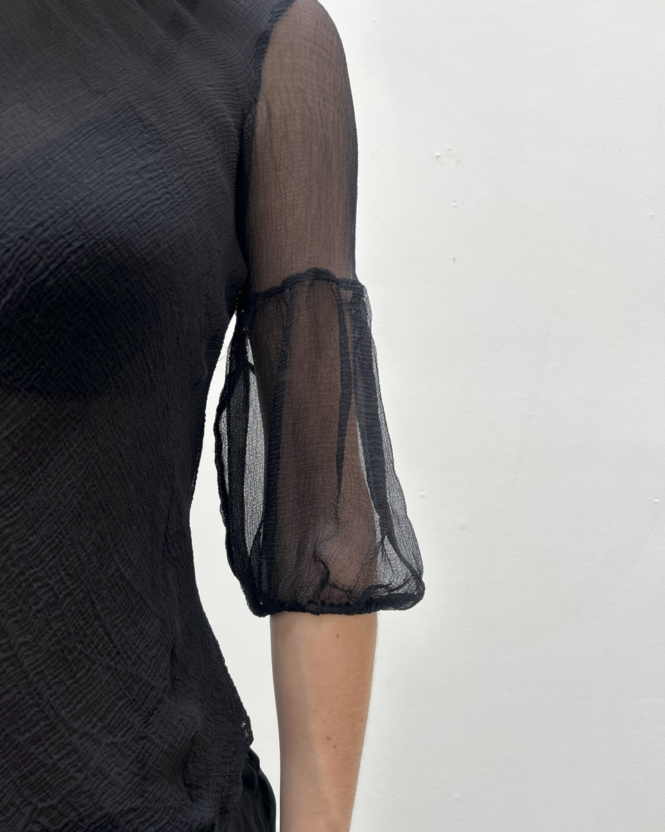 Emporio Armani Sheer Silk Blouse