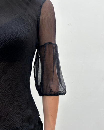 Emporio Armani Sheer Silk Blouse