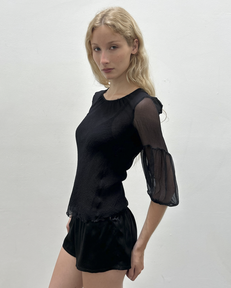 Emporio Armani Sheer Silk Blouse