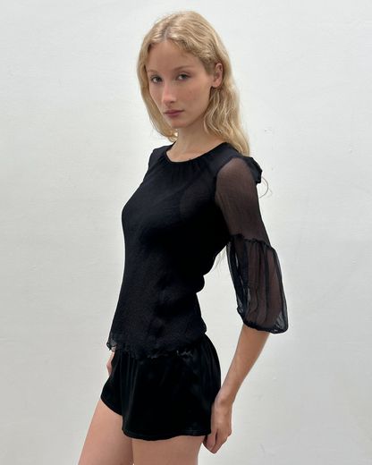 Emporio Armani Sheer Silk Blouse