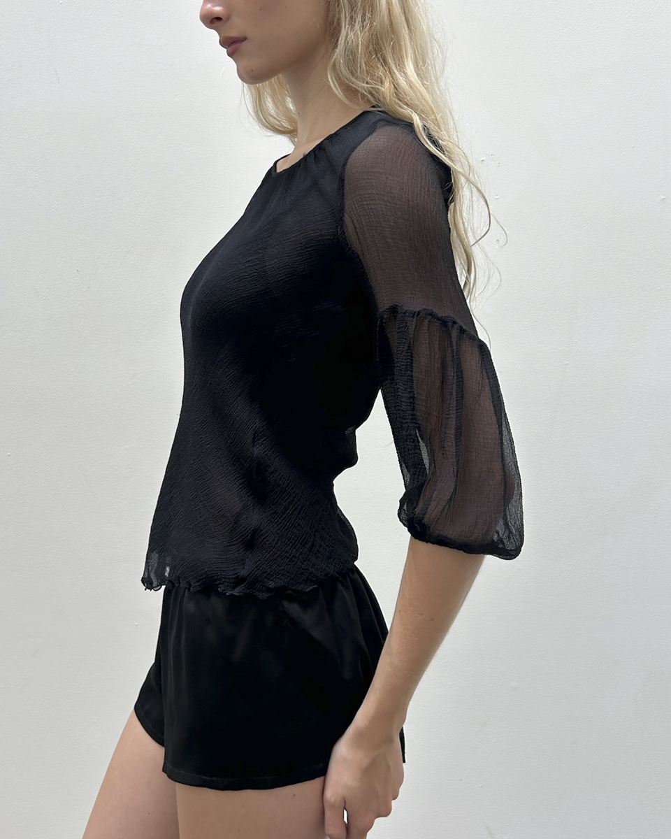 Emporio Armani Sheer Silk Blouse