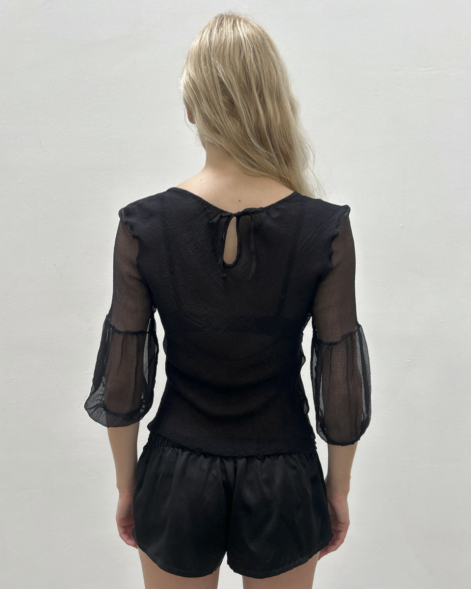 Emporio Armani Sheer Silk Blouse