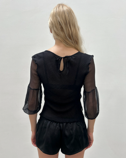 Emporio Armani Sheer Silk Blouse